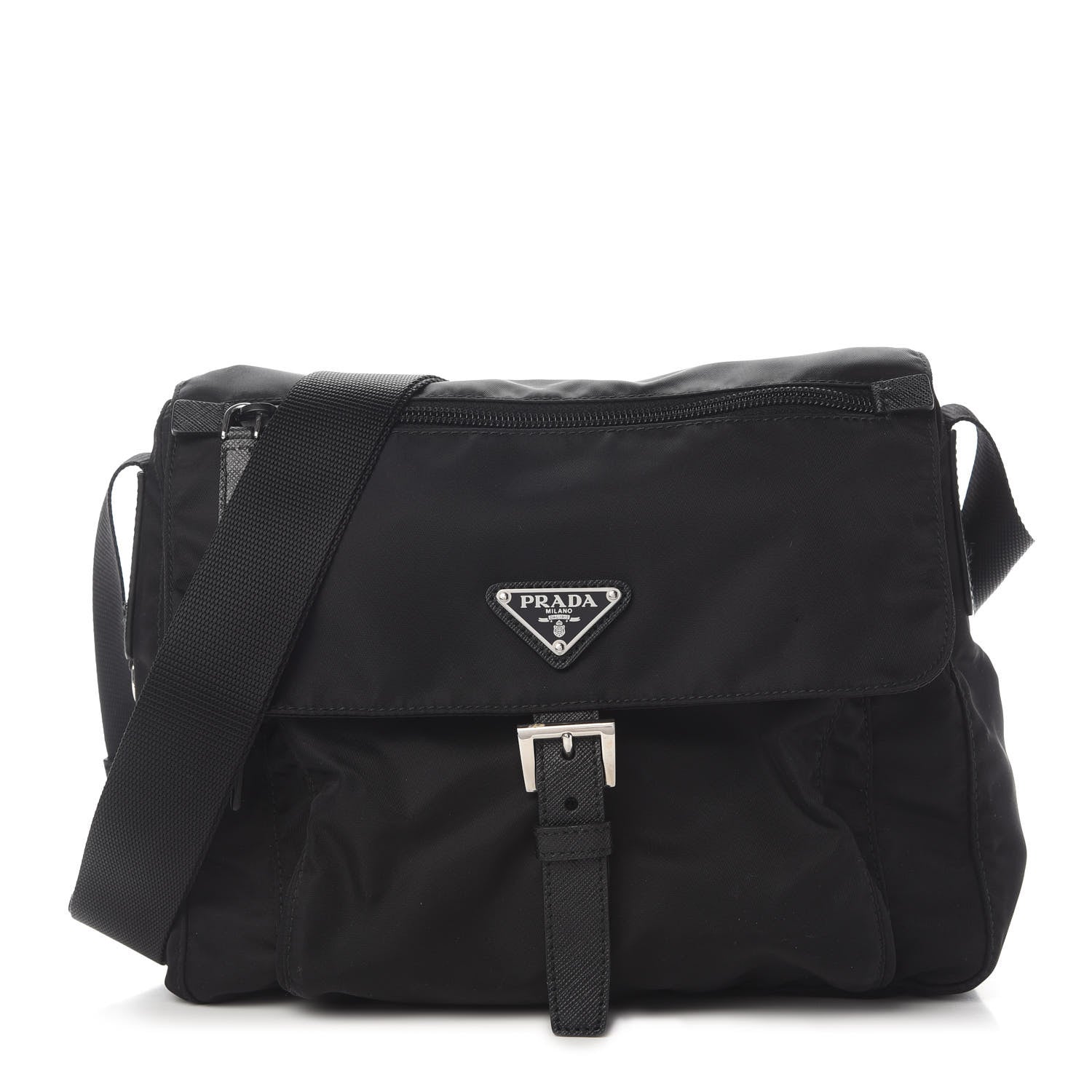 Prada Nylon Vela Sport Messenger Bag Black 1 of 9