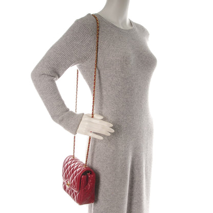 Chanel Caviar Quilted Mini Square Flap Red 2 of 8