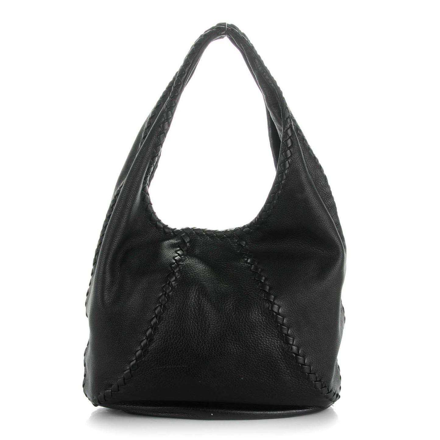 Cervo Deerskin Large Hobo Nero Black