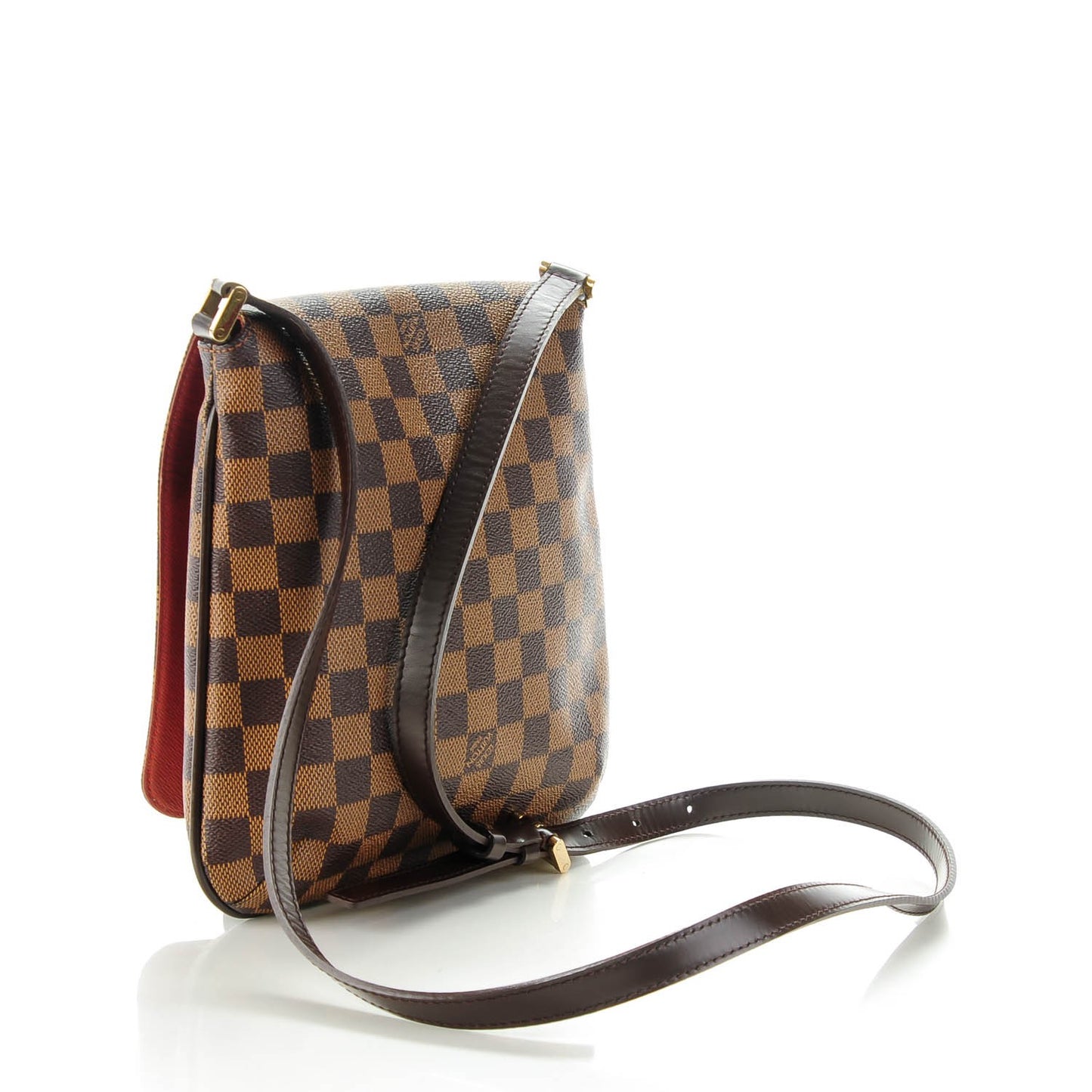 Damier Ebene Musette Salsa Long Strap