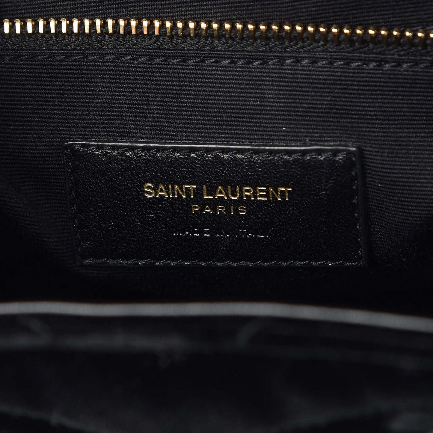 Velvet Y Quilted Monogram Small Loulou Backpack Black