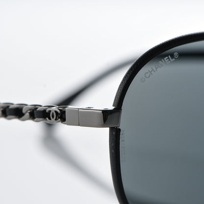 Chanel Pilot Winter Sunglasses 4219 Navy 8 of 9