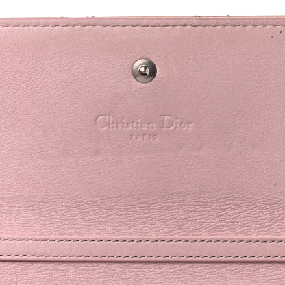 Christian Dior Patent Cannage Lady Dior Rendezvous Wallet On Chain Pink 5 of 9