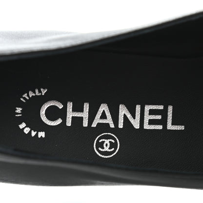 Chanel Lambskin CC Chain Mocassin Loafers 36.5 Black 8 of 10