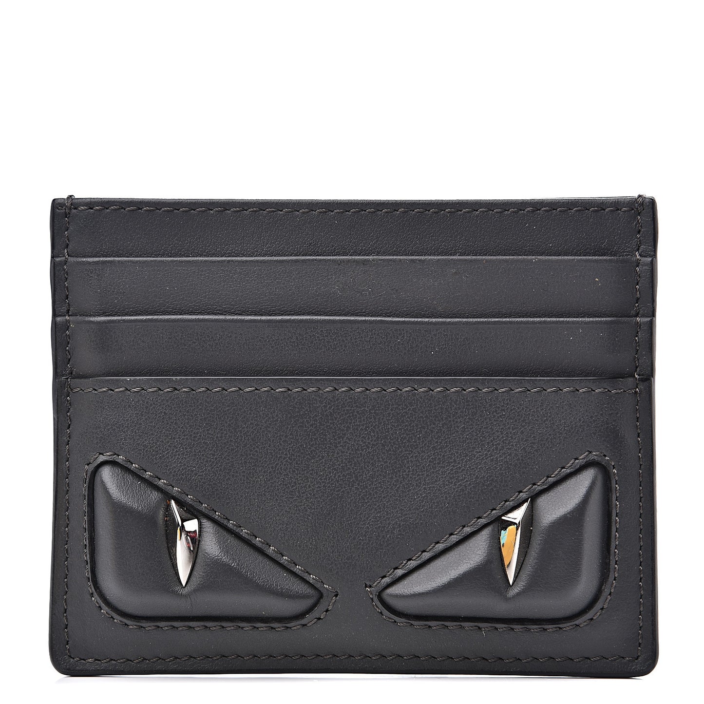 Vitello Century Monster Eyes Card Holder Asfalto