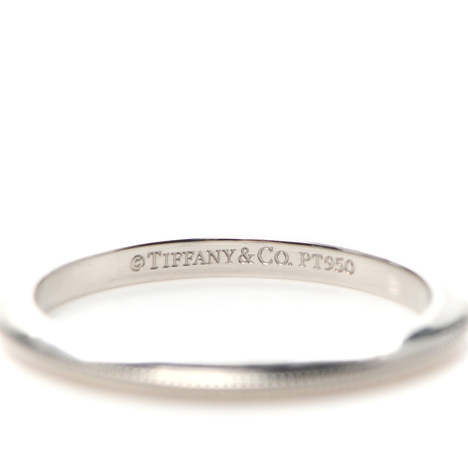 Tiffany Platinum 2mm Knife Edge Milgrain Wedding Band Ring 48 4.5 4 of 4