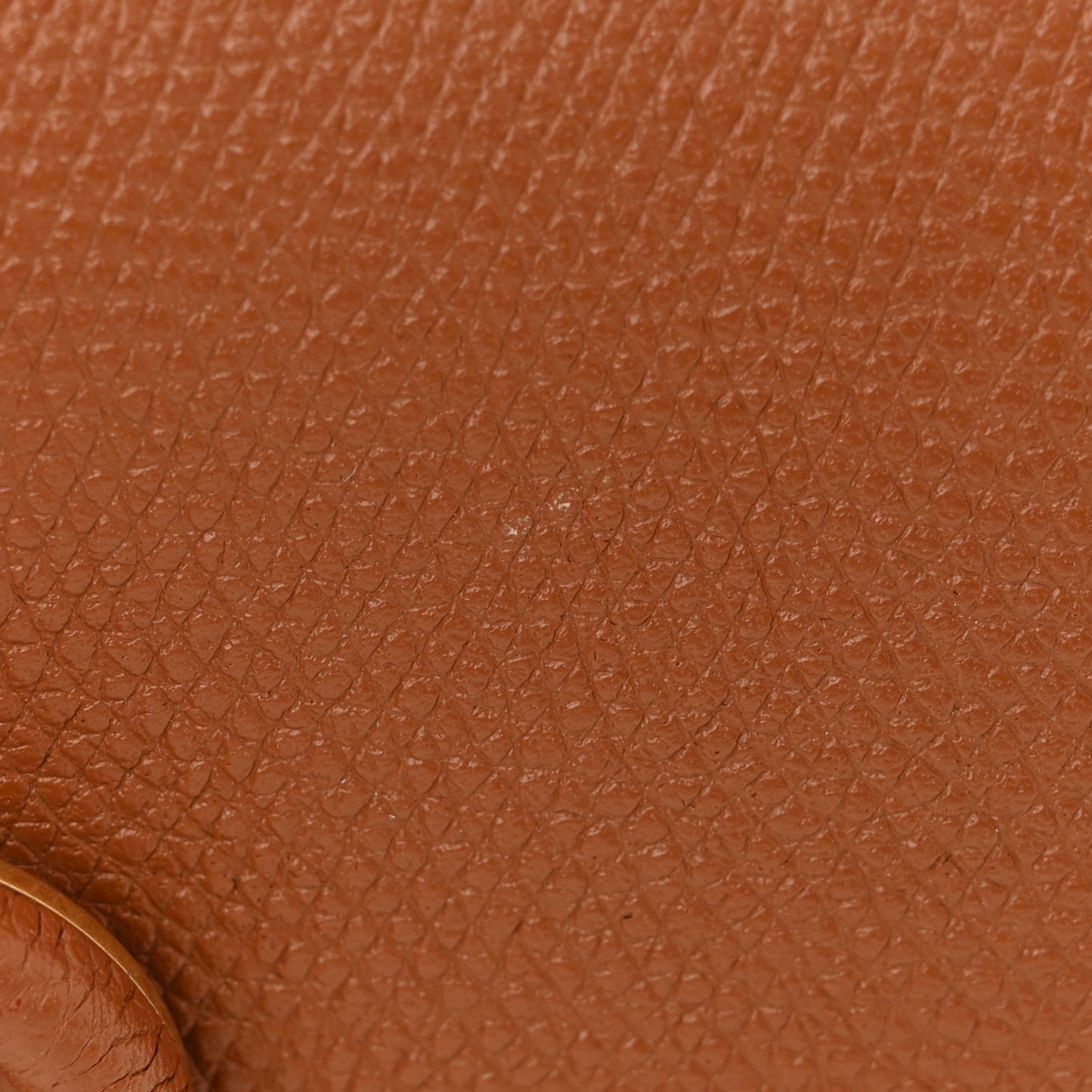 Grainy Calfskin VSling Belt Bag Saddle Brown