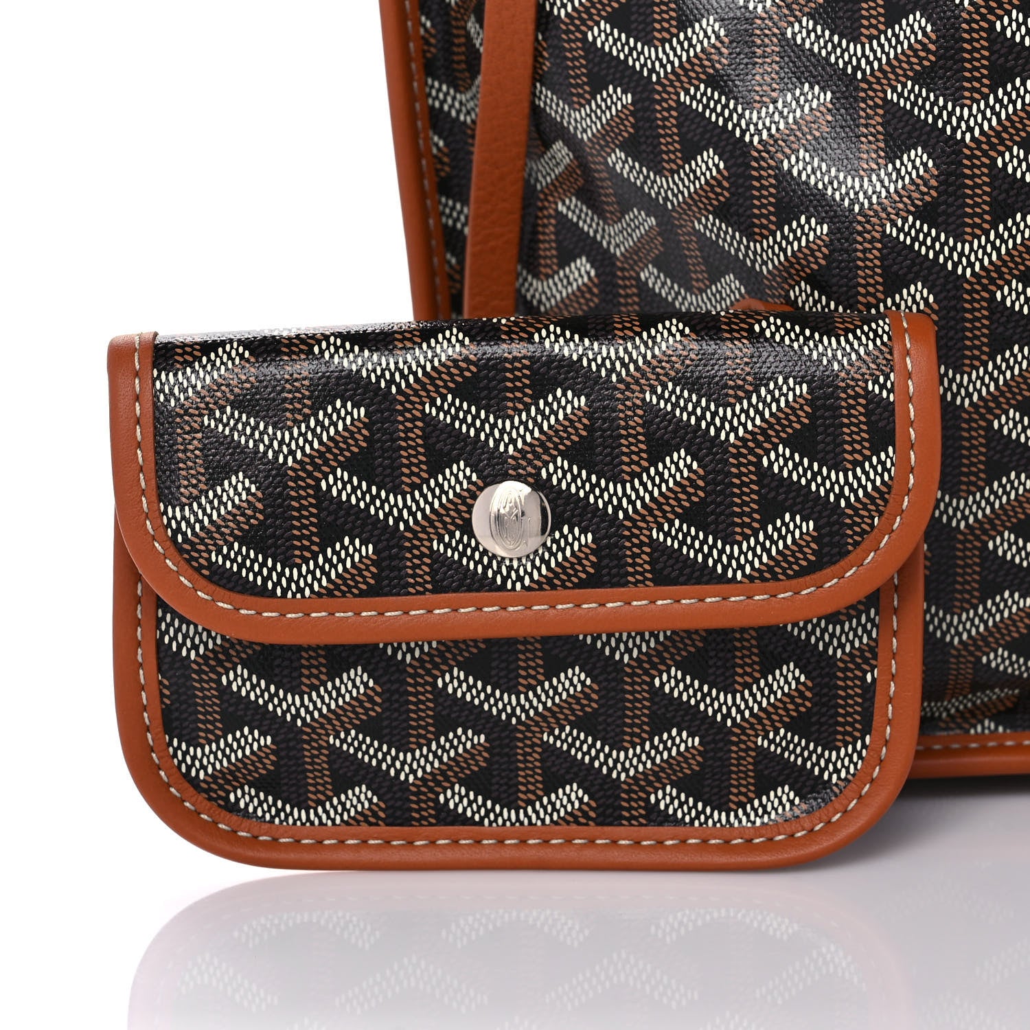 Goyard Goyardine Reversible Mini Anjou Black Gold 14 of 22