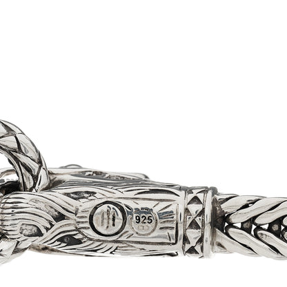 John Hardy Sterling Silver Black Sapphire Naga Dragon Head Bracelet 4 of 4