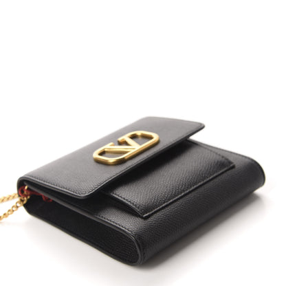 Valentino Garavani Calfskin VLogo Crossbody Bag Black 4 of 10
