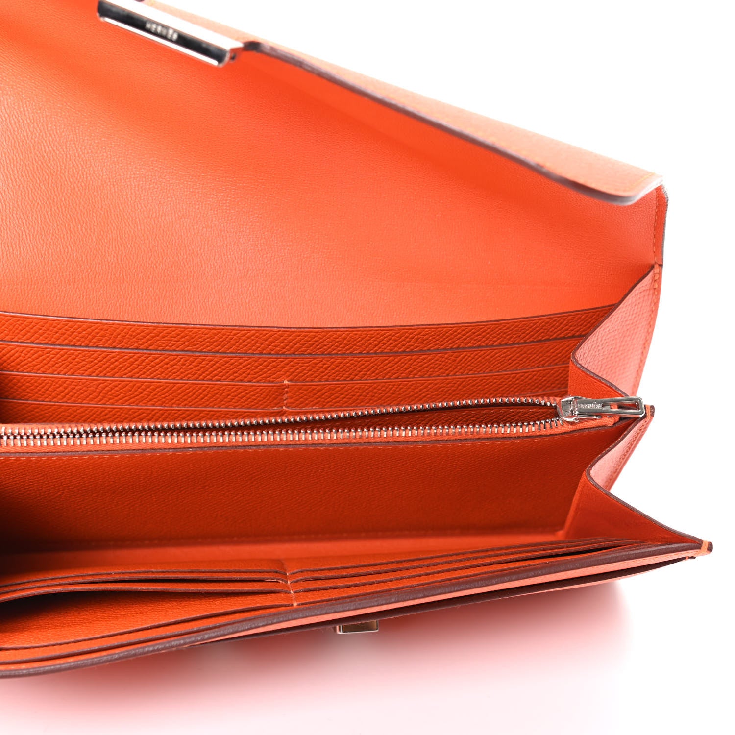 Hermes Epsom Constance Long Wallet Feu 5 of 7