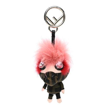 Fendi Zucca Fox Fur F is Fendi Space Monkey Bag Charm 1 of 4