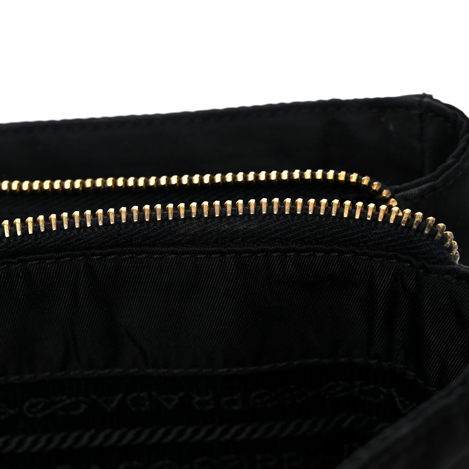 Prada Tessuto Nylon Chain Shoulder Bag Black 10 of 15