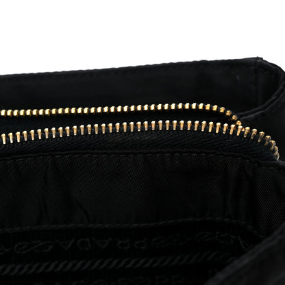 Prada Tessuto Nylon Chain Shoulder Bag Black 10 of 15