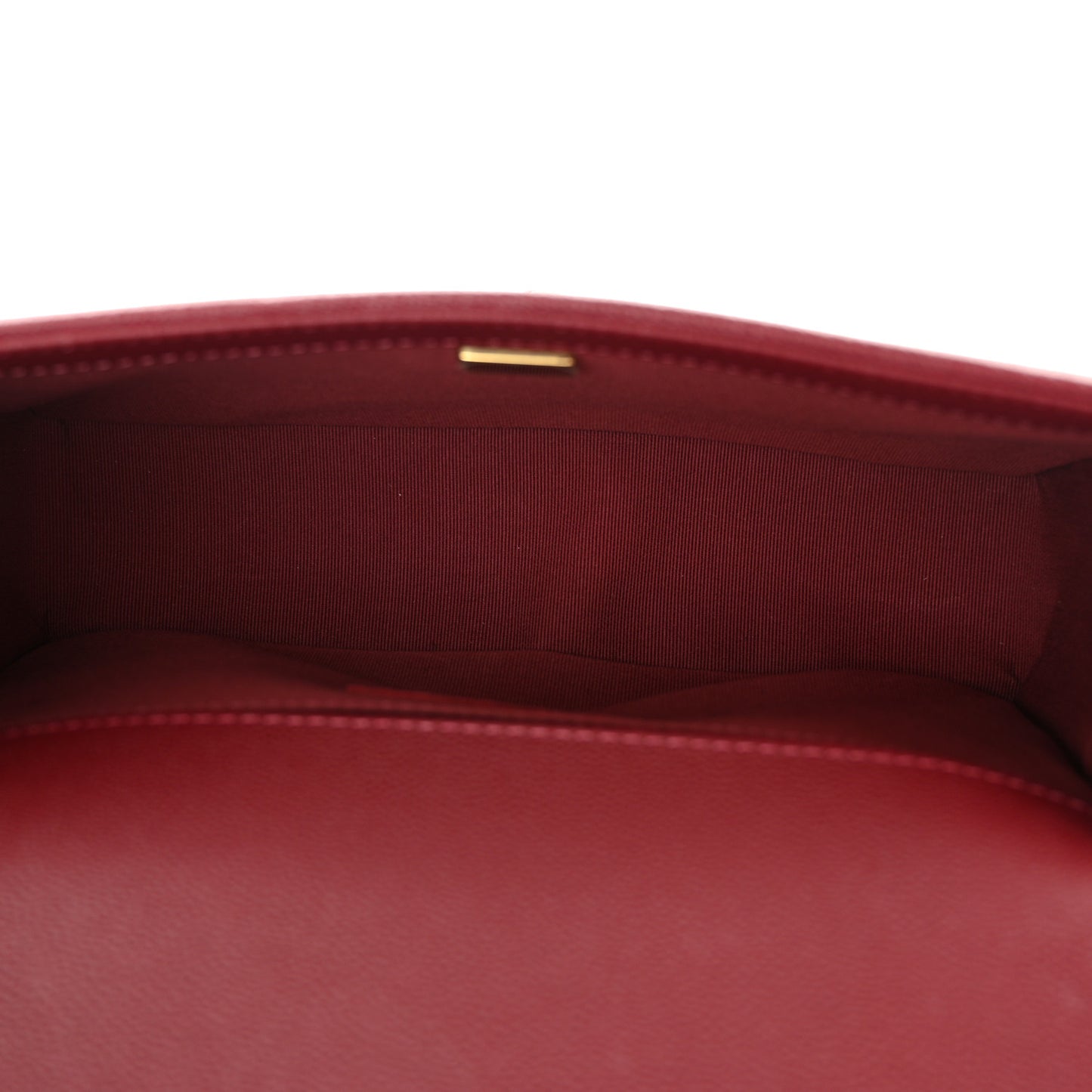 Caviar Quilted Medium Boy Flap Dark Red