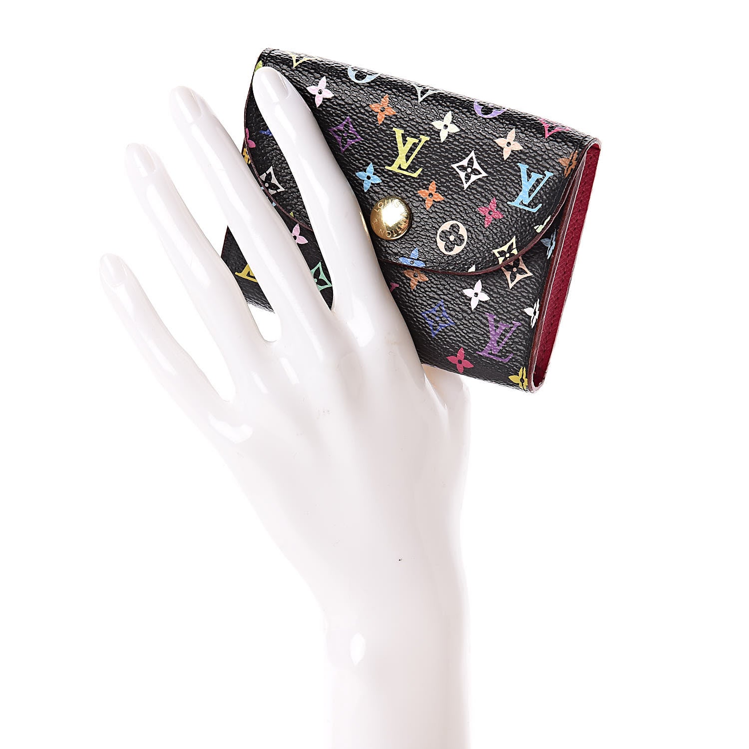 Louis Vuitton Monogram Multicolor Business Card Holder Black Grenade 2 of 6