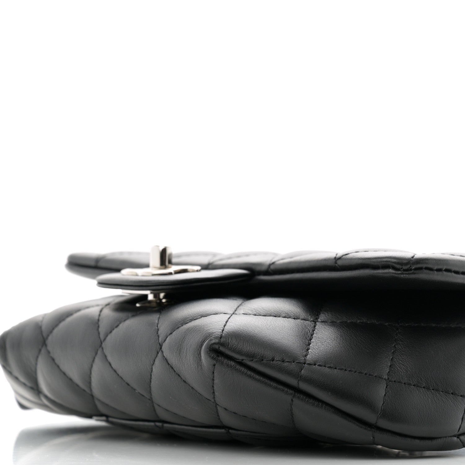 Chanel Calfskin Quilted CC Uniform Flap Belt Bag Black 11 of 11