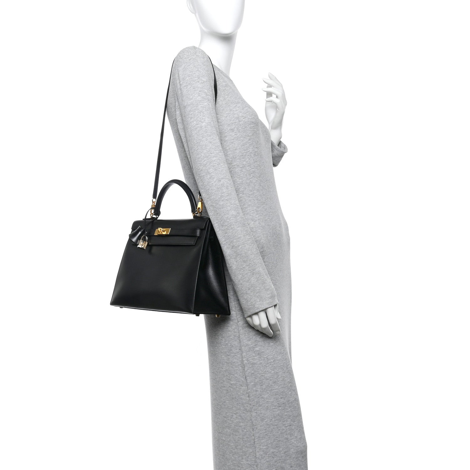 Hermes Box Kelly Sellier 32 Black 2 of 16