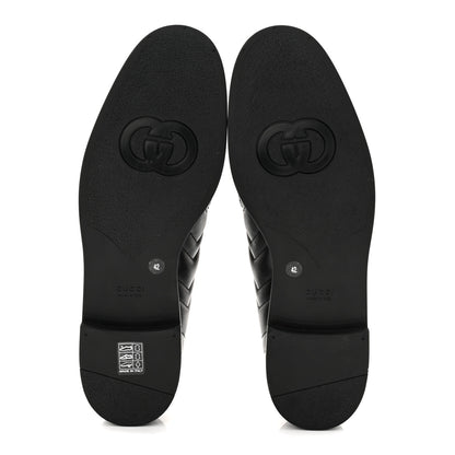 Gucci Nappa Matelasse Double G Marmont Loafers 42 Black 6 of 10
