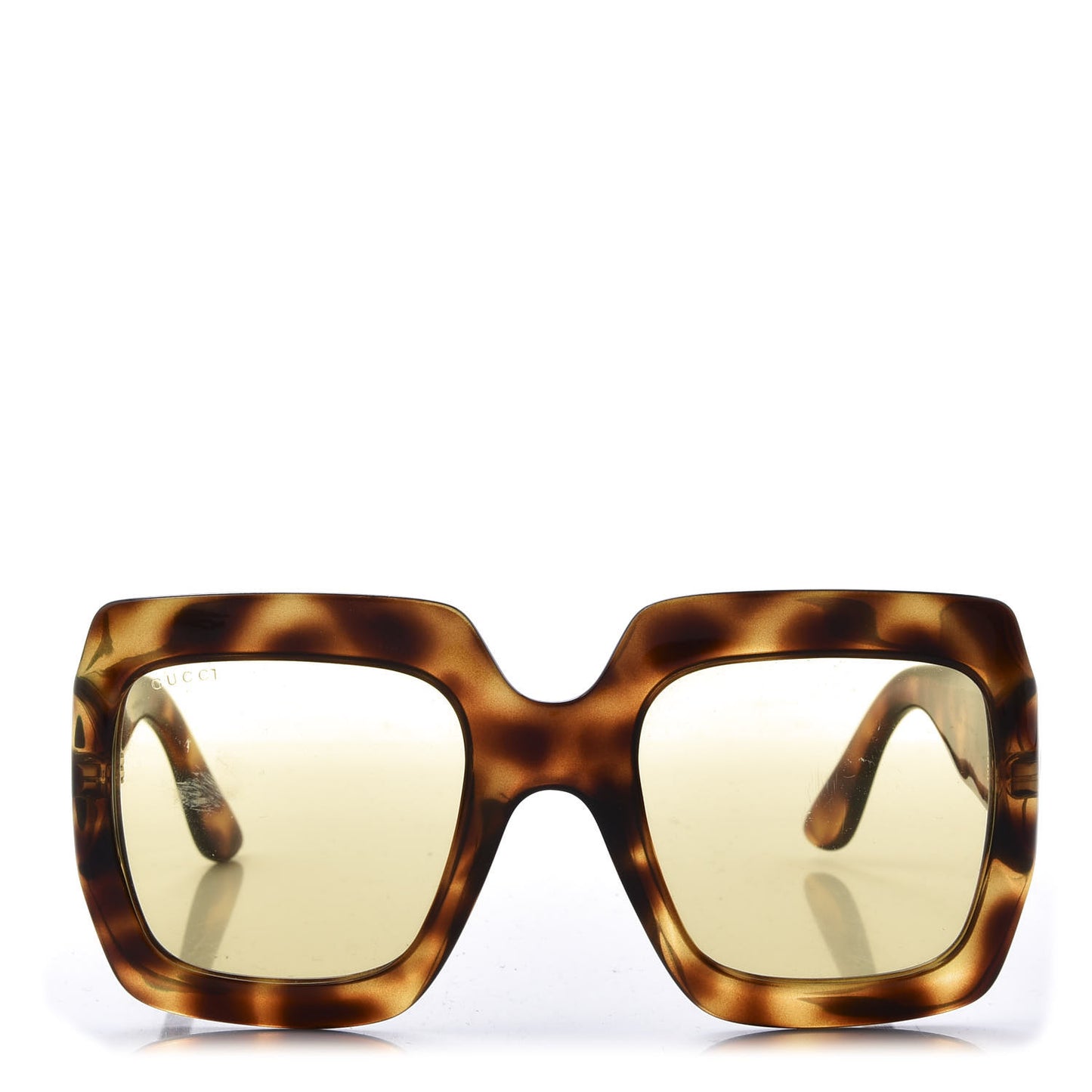 Acetate Square Frame Sunglasses GG0053S Havana