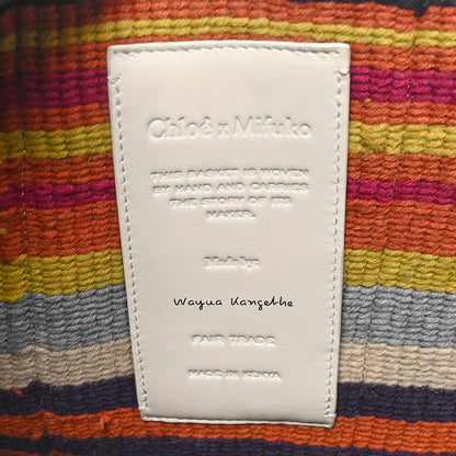 Chloe X MIFUKO Woven Large Woody Basket Tote Multicolor 6 of 11
