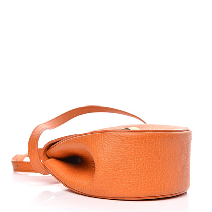 Bottega Veneta Palmellato Calfskin Rounded Belt Bag Light Orange 4 of 9