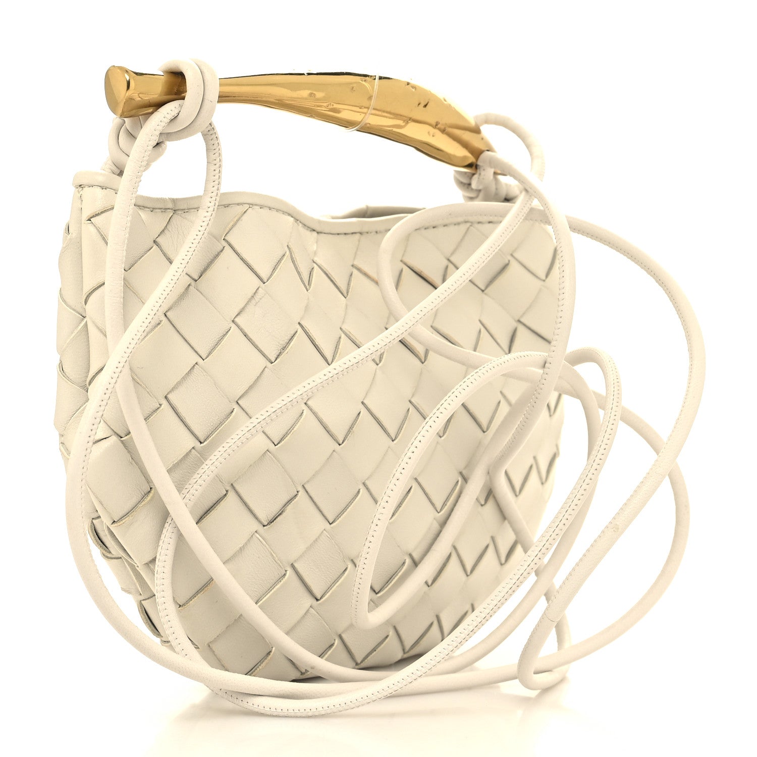 Bottega Veneta Nappa Intrecciato Mini Sardine Bag Chalk 3 of 13