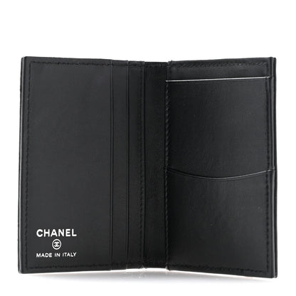 Chanel Calfskin Quilted Card Holder Wallet So Black 5 of 11