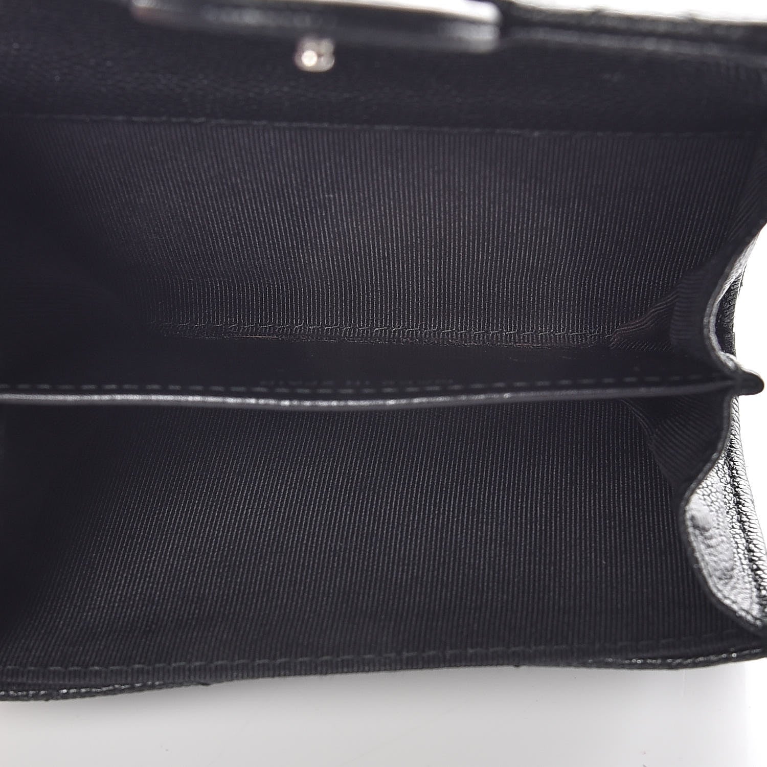 Chanel Caviar Quilted Flap Card Holder Wallet Black 6 of 12