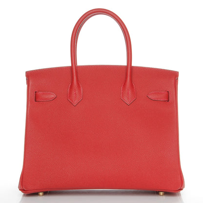 Hermes Epsom Birkin 30 Rouge Casaque 5 of 26