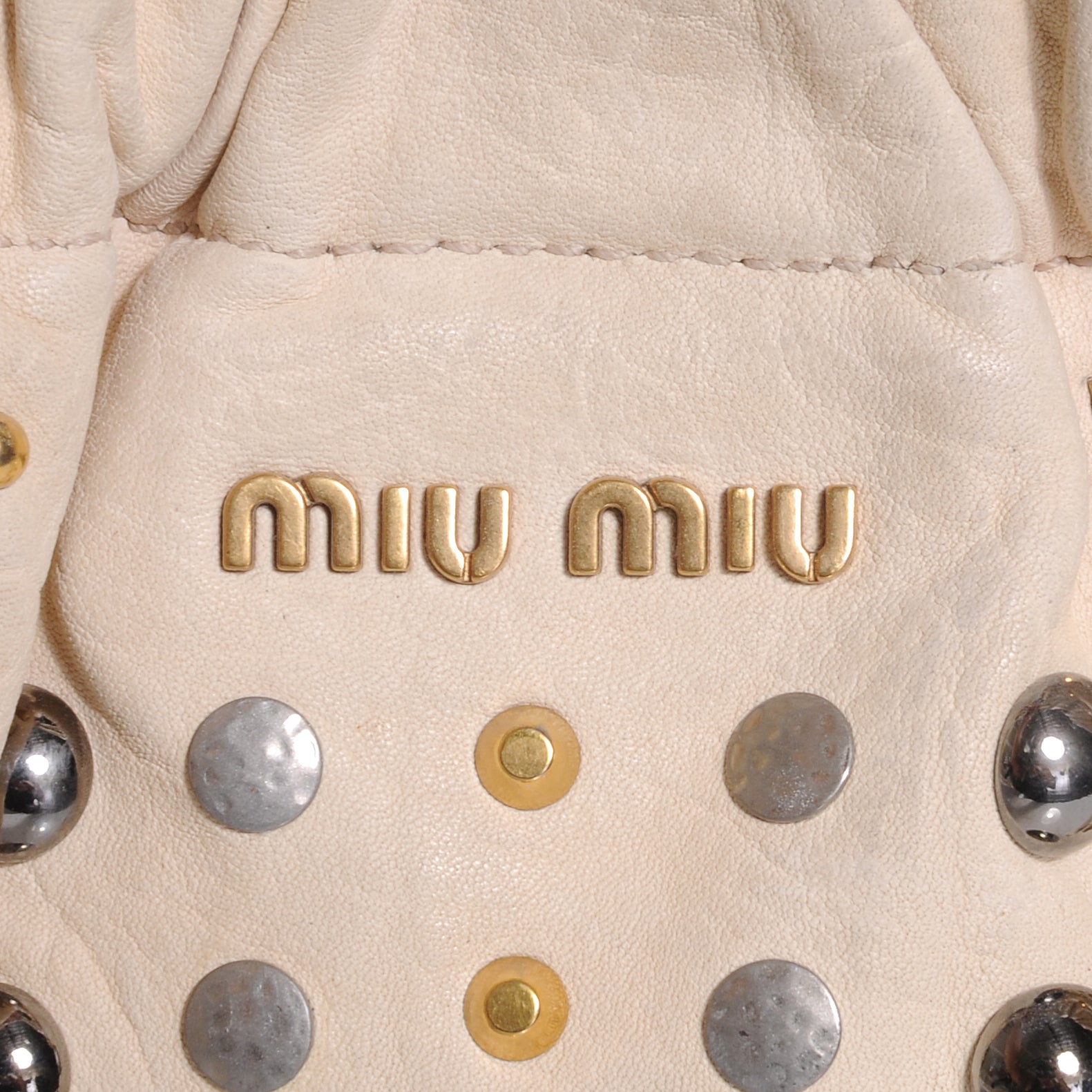 Miu Miu Nappa Studded Monk 4 of 8