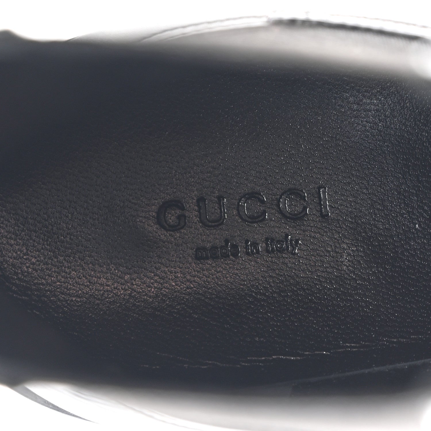 Gucci Flores Calfskin Horsebit Chain Ankle Boots 39.5 Black 7 of 9