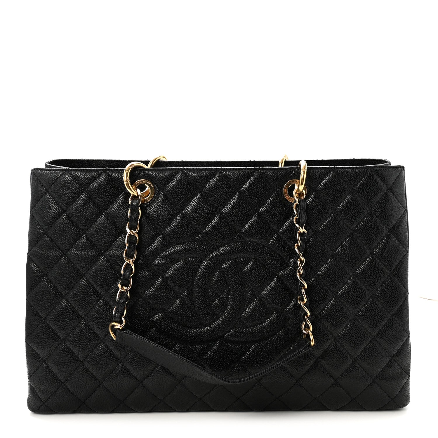 Chanel Caviar Quilted XL Grand Shopping Tote GST Black 1 of 10