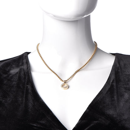 Chopard 18K Yellow Gold Happy Diamonds Pendant Necklace 2 of 7