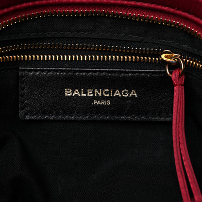 Balenciaga Satin Classic Gold Hardware City Red 6 of 13