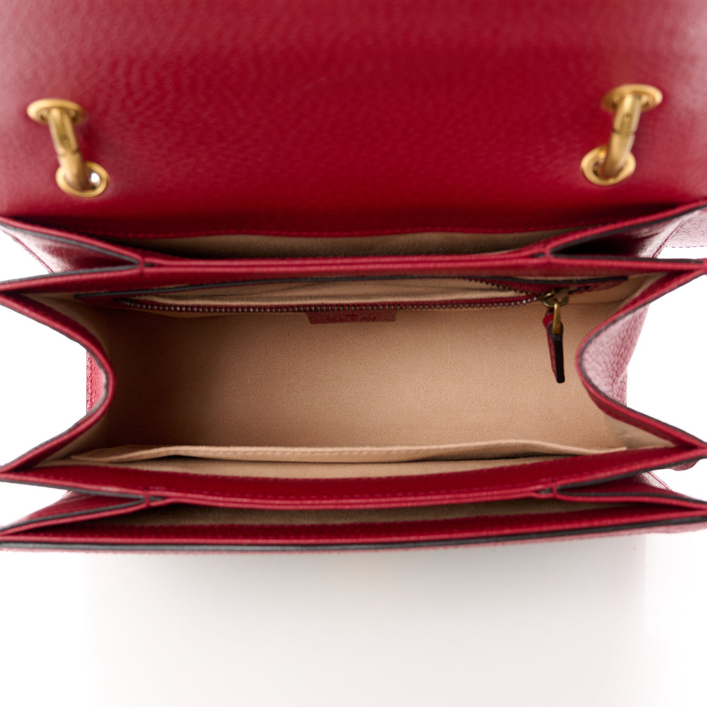 GG Supreme Monogram Small Queen Margaret Top Handle Bag Red