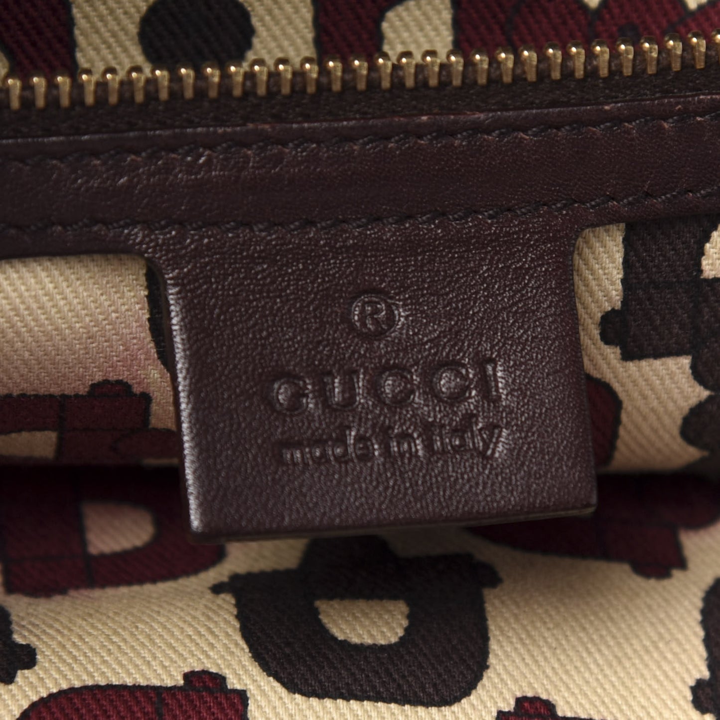 Guccissima Medium Punch Top Handle Tote Brown