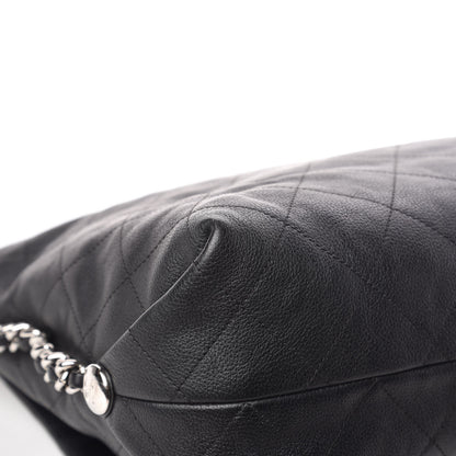 Chanel Grained Calfskin Stitched Large Braided With Style Flap Black 10 of 11
