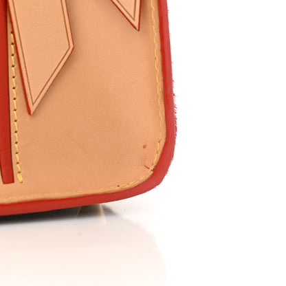 Louis Vuitton Monogram Calf Hair Spikes Iconoclasts Christian Louboutin Tote Red 13 of 15