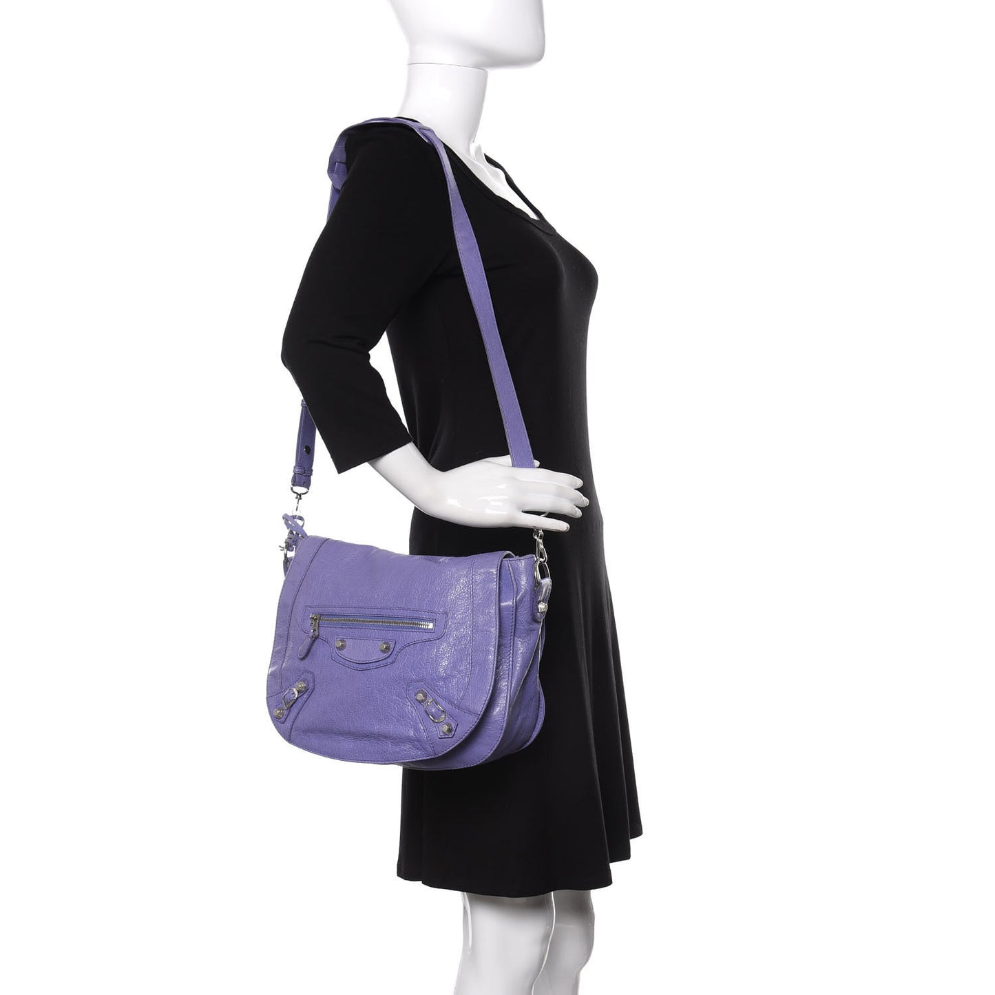 Agneau Giant 12 Silver Hardware Neo Folk Messenger Mauve