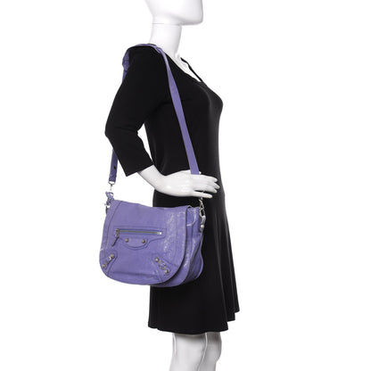 Balenciaga Agneau Giant 12 Silver Hardware Neo Folk Messenger Mauve 2 of 10
