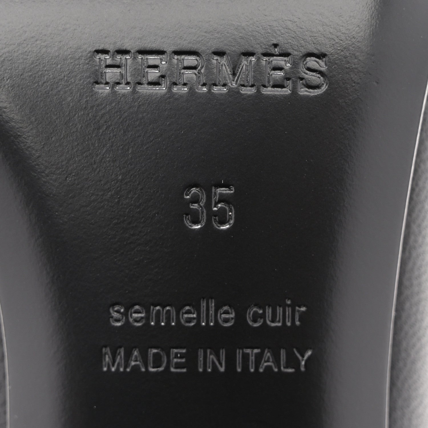 Hermes Goatskin Jackie 50 Pumps 35 Black 9 of 10