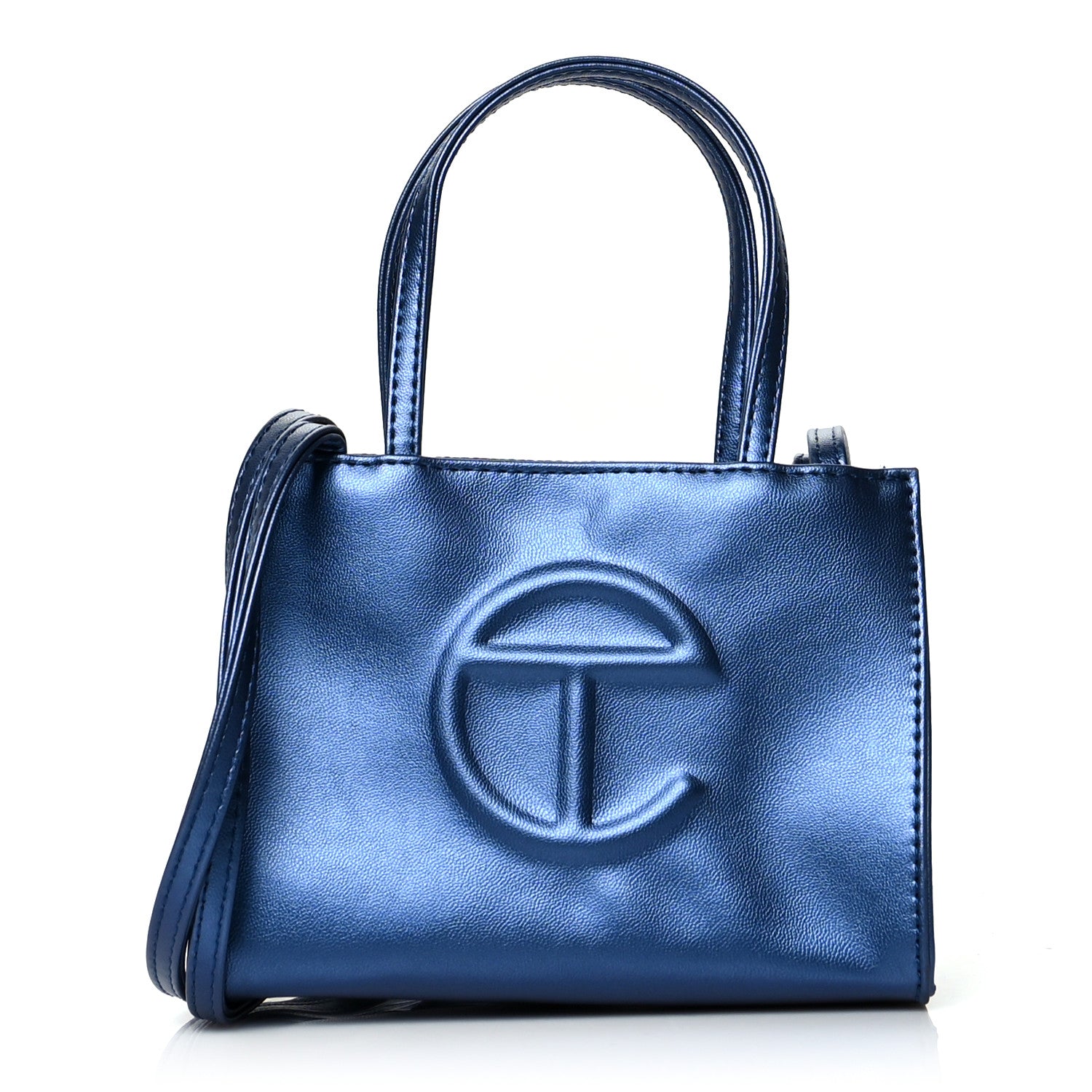 Telfar Vegan Leather Small Shopping Bag Cobalt 1 of 12