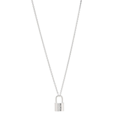Louis Vuitton Sterling Silver Lockit Necklace 1 of 4