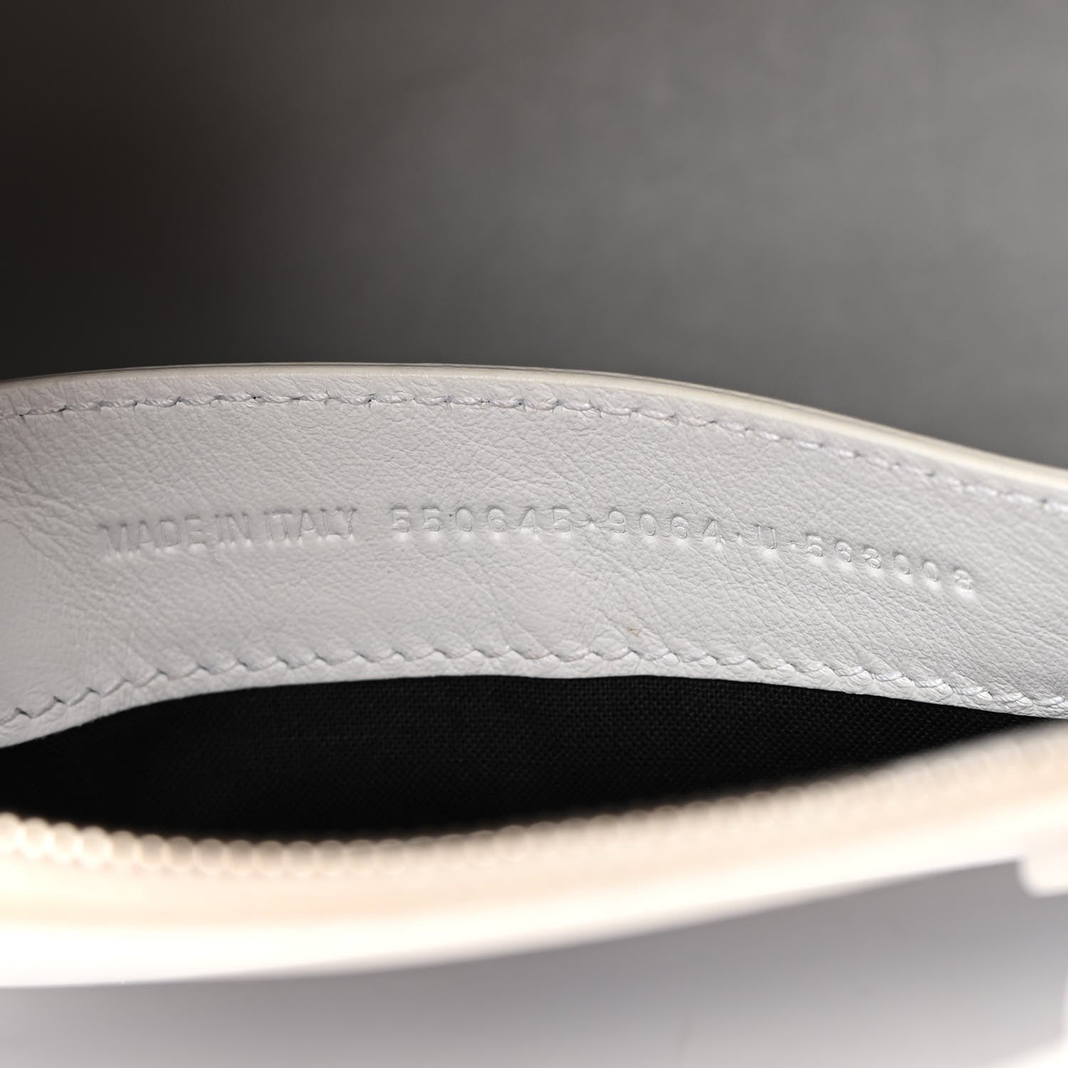 Balenciaga Smooth Calfskin 3D Logo S Ville Top Handle Bag White Screen Blue Black 7 of 20