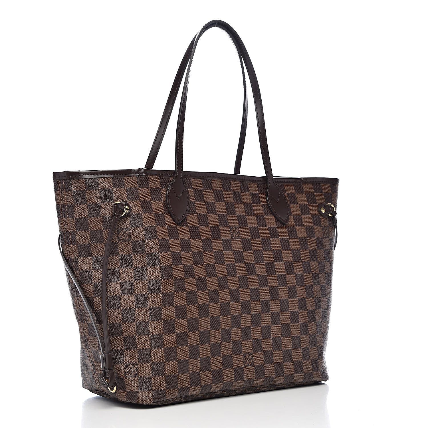 Louis Vuitton Damier Ebene Neo Neverfull MM Rose Ballerine 3 of 11