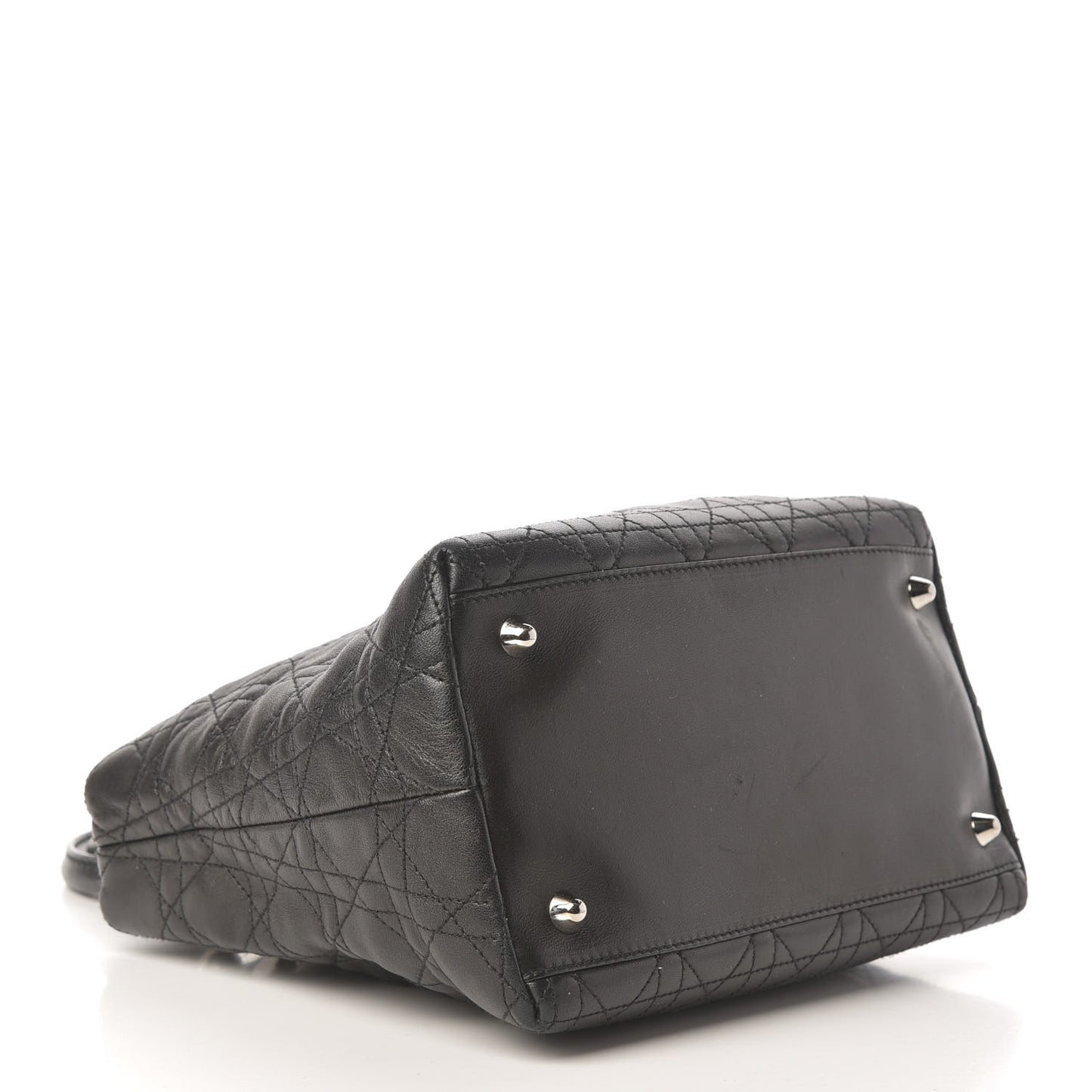 Lambskin Cannage Small Soft Lady Dior Tote Black