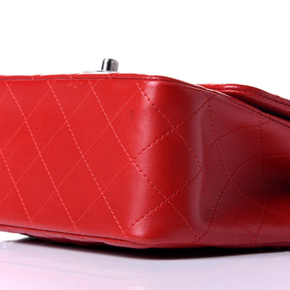 Chanel Lambskin Quilted Mini Square Flap Red 8 of 9