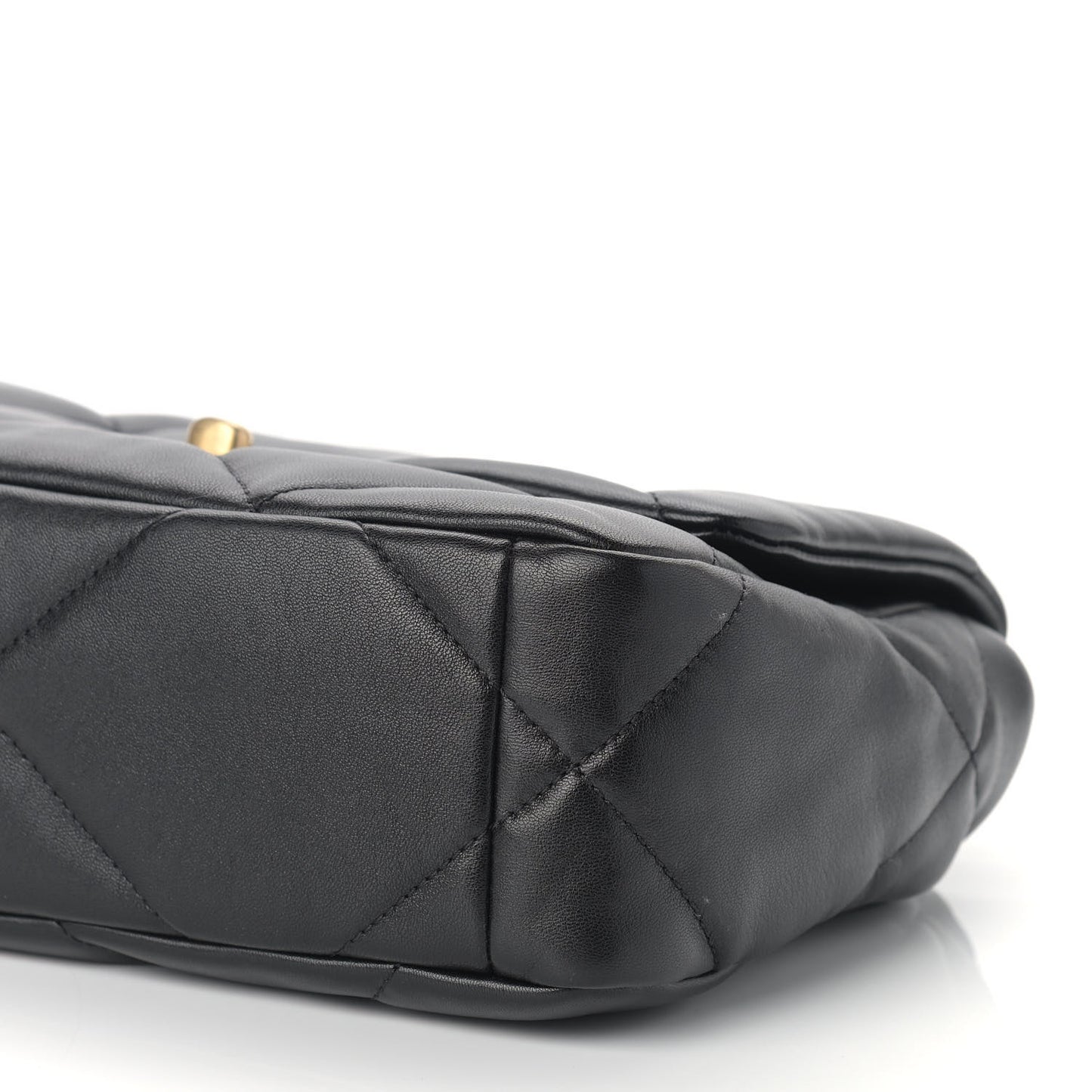 Lambskin Quilted Medium Chanel 19 Flap Black