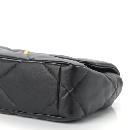 Chanel Lambskin Quilted Medium Chanel 19 Flap Black 9 of 9